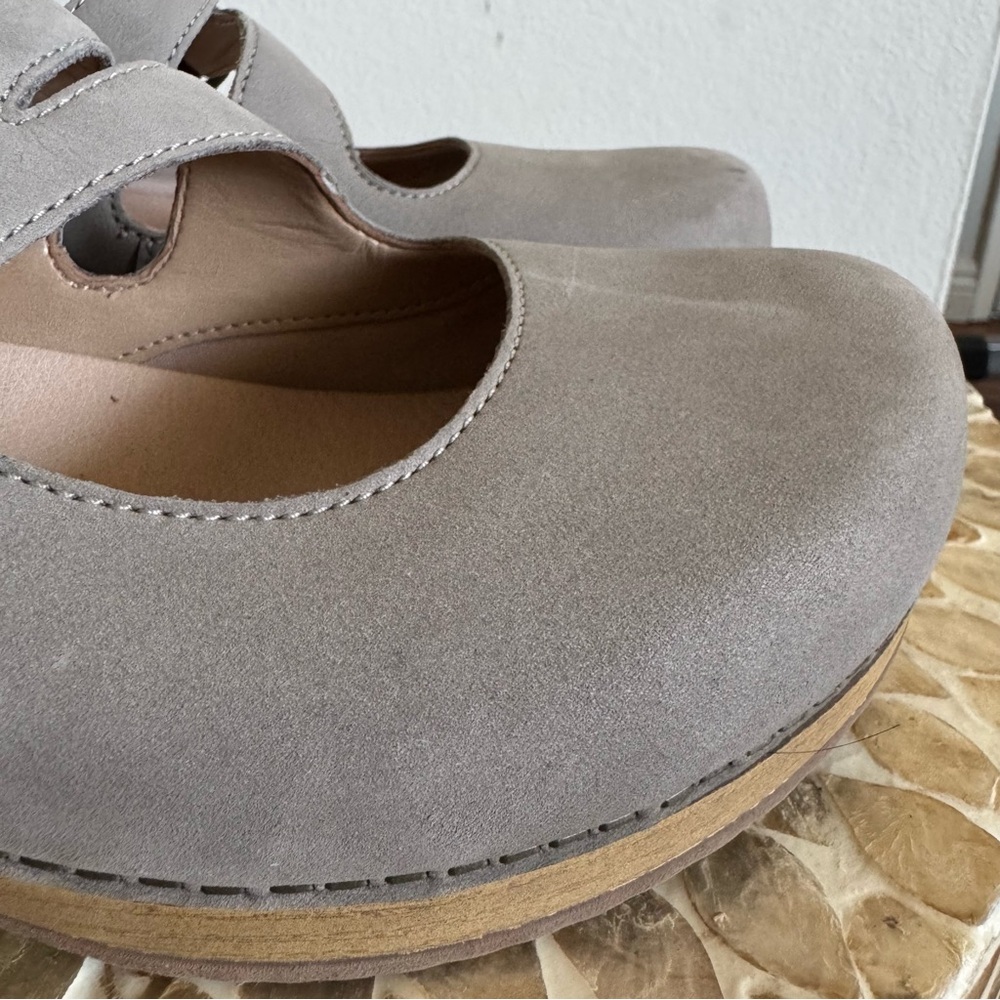Dansko Britney Stone Nubuck Leather Mule Clogs size 40 - Picture 5 of 10
